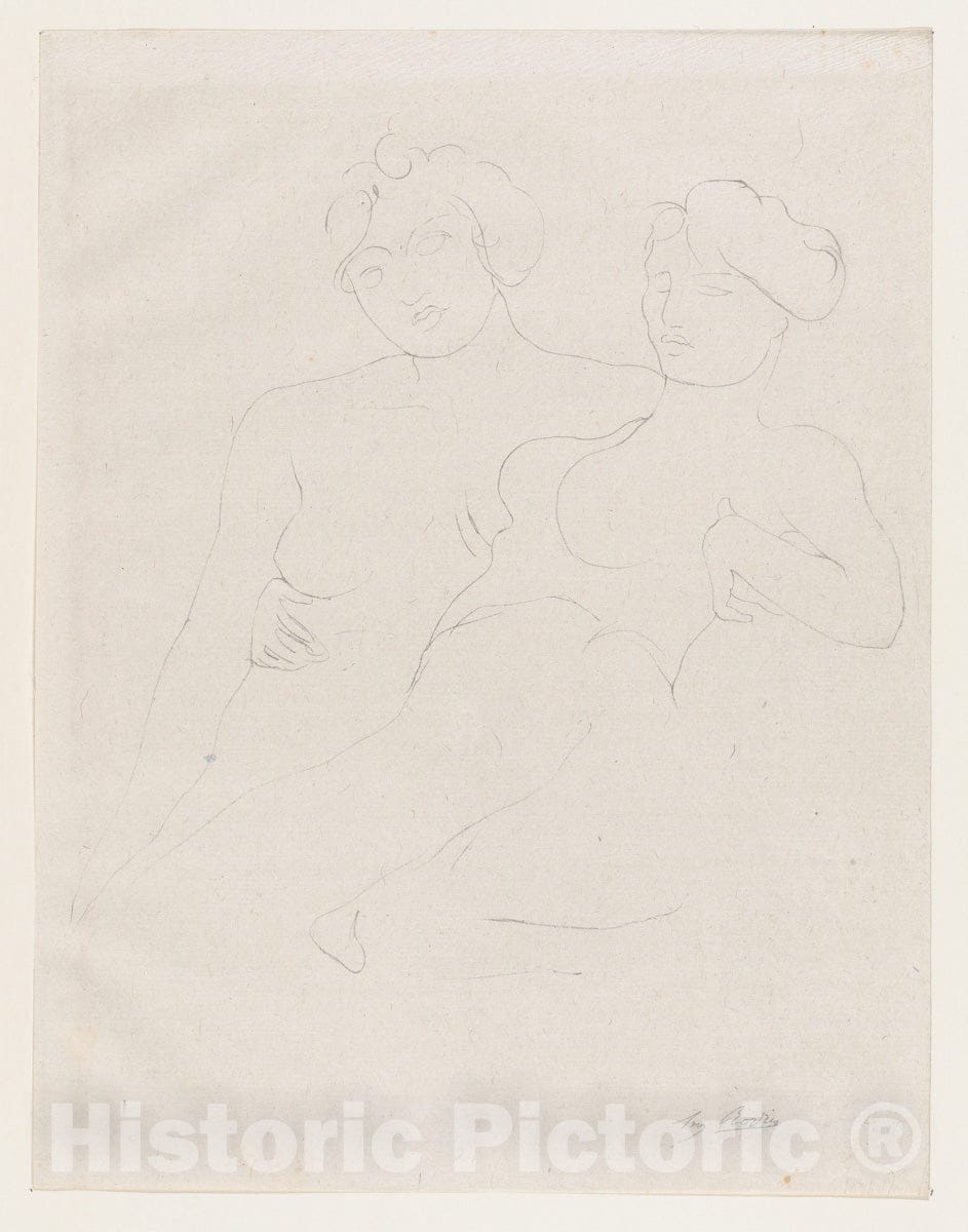 Art Print : Auguste Rodin - Petite, Petite amie de mes seins et mon AME. : Vintage Wall Art