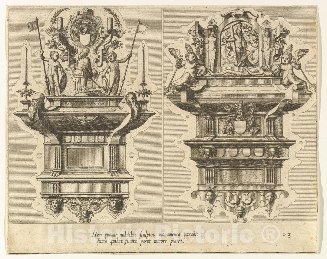 Art Print : Hans Vredeman de Vries - Cœnotaphiorum (23) : Vintage Wall Art