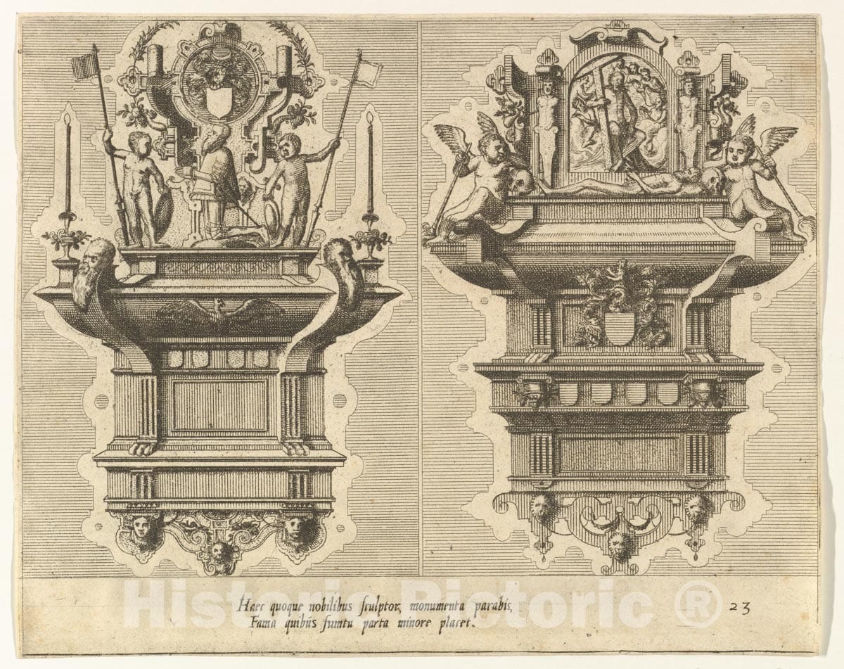 Art Print : Hans Vredeman de Vries - Cœnotaphiorum (23) : Vintage Wall Art