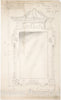 Art Print : British, 19th Century - Design for a Dining Room Mirror, for 11 Princes Gate, London : Vintage Wall Art