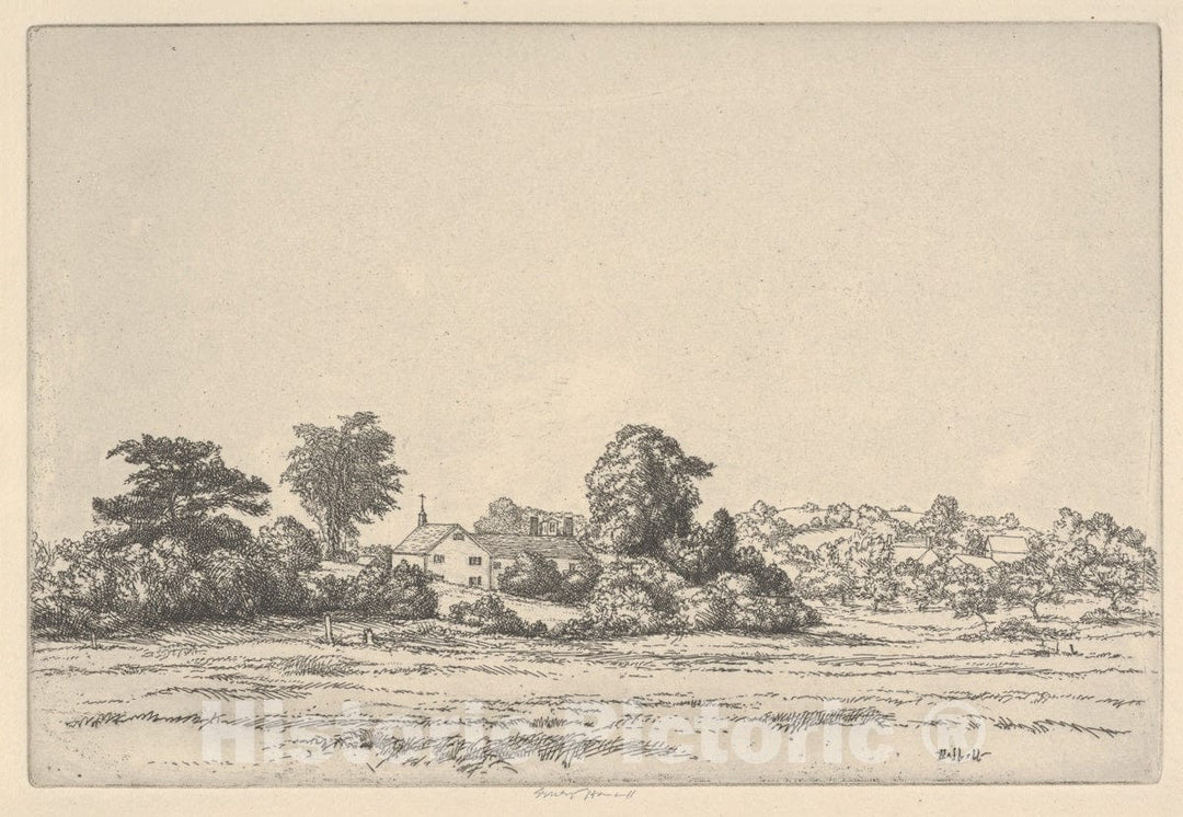 Art Print : Ernest Haskell - Farm and Meadows : Vintage Wall Art