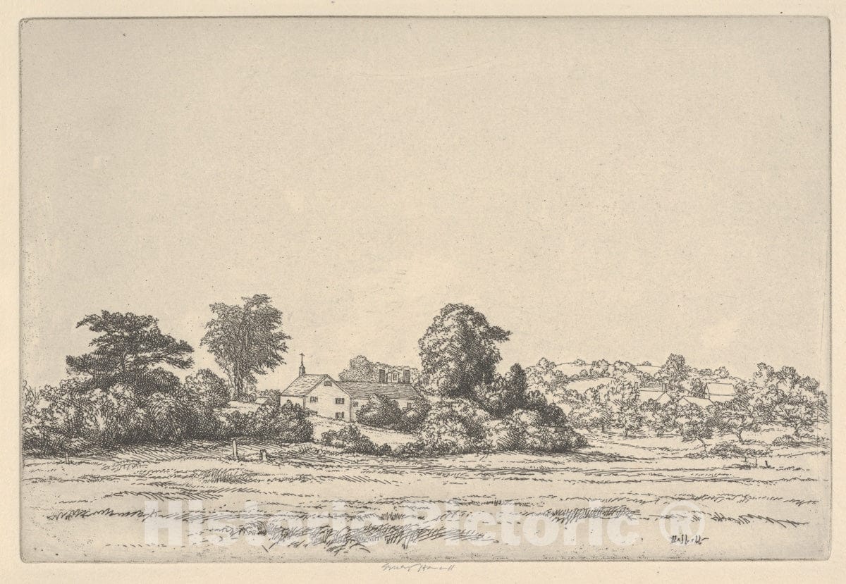 Art Print : Ernest Haskell - Farm and Meadows : Vintage Wall Art