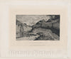 Art Print : Adolphe Appian - The Village of Chanaz (Savoie) : Vintage Wall Art
