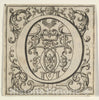 Art Print : Bernard Picart - Roman Alphabet Letter O with Louis XIV Decoration : Vintage Wall Art
