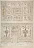 Art Print : Felice Giani - Design for The Decoration of a Wall and Ceiling of a 'Gabinetto' Related to Virgil's Fourth Canto : Vintage Wall Art