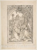Art Print : Albrecht Dürer - Rosvitha Presenting The Comedies to The Emperor Otto I. Illustration from The Opera Hrosvita, 1501 : Vintage Wall Art