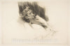 Art Print : Giovanni Boldini - Whistler Asleep 1 : Vintage Wall Art