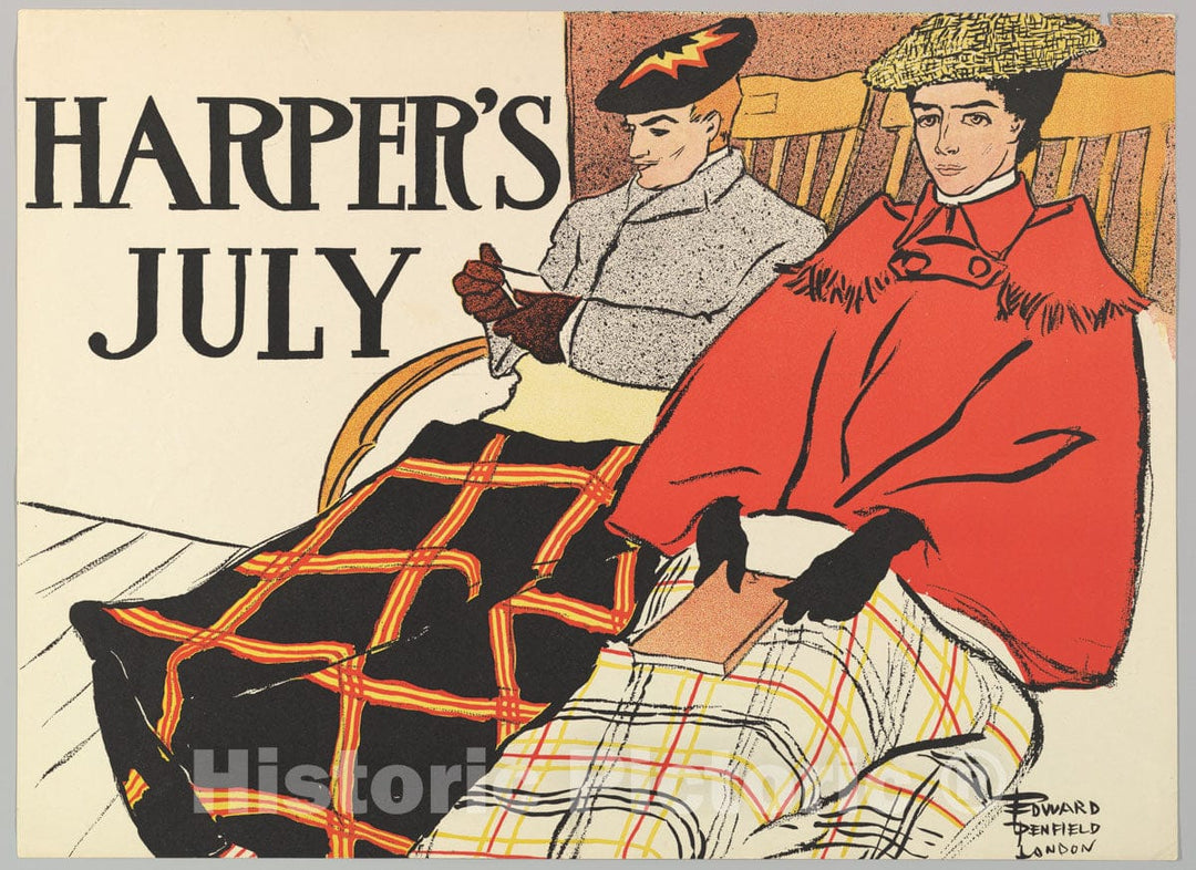 Art Print : Edward Penfield - Harper's: July 1 : Vintage Wall Art