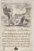 Art Print : Stefano Della Bella - Deucalion and Pyrrha, from 'Game of Mythology' (Jeu de la Mythologie) 2 : Vintage Wall Art