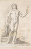 Art Print : Spanish, School of Seville, 17th Century - Standing Male Nude : Vintage Wall Art