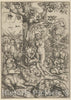 Art Print : Lucas Cranach The Elder - Adam and Eve in Paradise : Vintage Wall Art