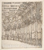 Art Print : Francesco Galli Bibiena - Design for a Stage Set: Interior of a Ballroom or Theater with Torqued Columns and Large Volutes Above. : Vintage Wall Art