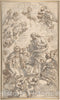 Art Print : Giovanni Battista Gaulli (Il Baciccio) - Christ Giving The Host to a Holy Abbess : Vintage Wall Art