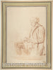 Art Print : Jean Honoré Fragonard - Seated Man Reading : Vintage Wall Art