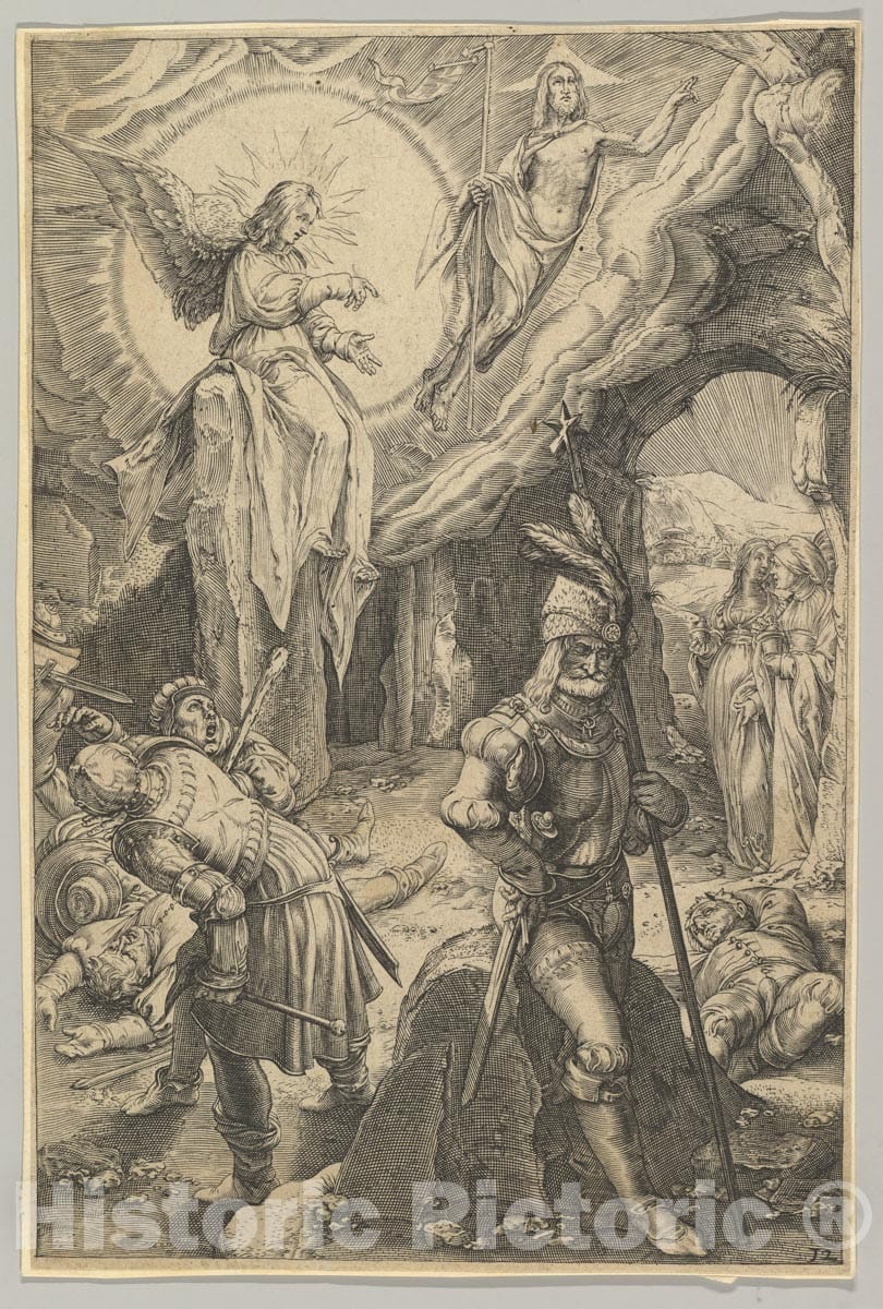 Art Print : Ludovicus Siceram - The Resurrection, from The Passion of Christ : Vintage Wall Art
