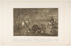 Art Print : Goya - Plate C: The Dogs let Loose on The Bull. : Vintage Wall Art