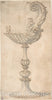 Art Print : Giovanni Battista Foggini - Design for a Cup or Reliquary Composed of a Shell and S-Volute. : Vintage Wall Art