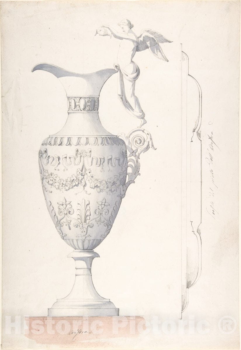 Art Print : Italian, 19th Century - Ewer : Vintage Wall Art