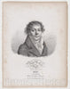 Art Print : Jules Boilly - Portrait of Jean-Baptiste Biot : Vintage Wall Art