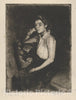 Art Print : Paul-Albert Besnard - The Girl from Biarritz : Vintage Wall Art