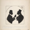 Art Print : Hans Schliessmann - Two Men in Conversation : Vintage Wall Art