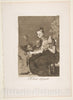 Art Print : Goya - Plate 44 from 'Los Caprichos': They Spin Finely (Hilan Delgado.) : Vintage Wall Art