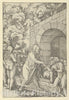Art Print : Hans Schäufelein - Christ in Limbo, from Speculum passionis Domini Nostri Ihesu Christi 2 : Vintage Wall Art