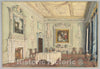Art Print : Susan Alice Dashwood - Kirtlington Park, Oxfordshire: View of The Dining Room : Vintage Wall Art