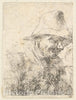 Art Print : Anonymous, Dutch, 17th Century - Head of a Peasant : Vintage Wall Art
