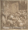 Art Print : Hans Speckaert - Circumcision in The Temple : Vintage Wall Art