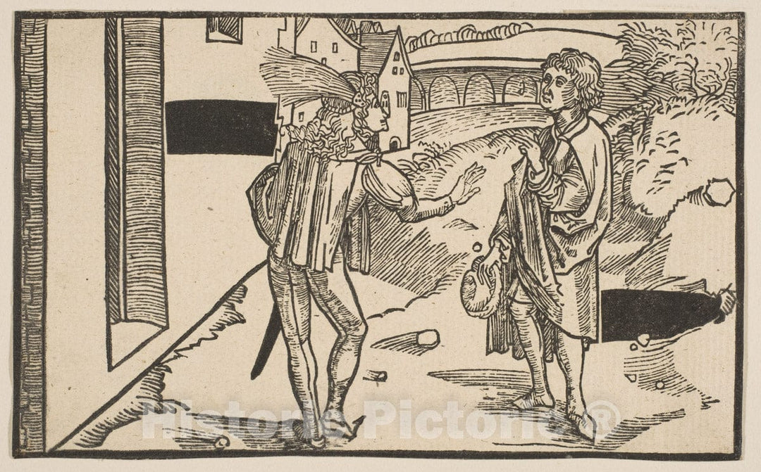 Art Print : Albrecht Dürer - Eunuchus, from The Comedie of Terence, 19th Century 1 : Vintage Wall Art