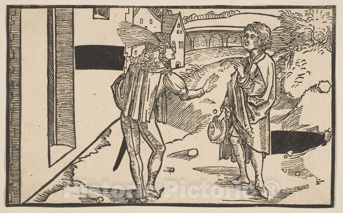 Art Print : Albrecht Dürer - Eunuchus, from The Comedie of Terence, 19th Century 1 : Vintage Wall Art