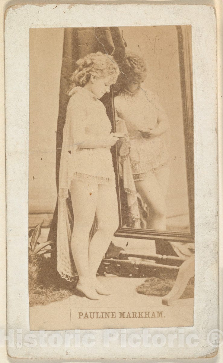 Photo Print : Pauline Markham, from The Actresses Series (N668) : Vintage Wall Art