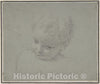 Art Print : Pompeo Batoni - Bust-Length Study of a Child : Vintage Wall Art