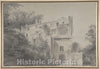 Art Print : Charles Michel Ange Challe - View of The Palazza Madama, Rome (?) : Vintage Wall Art