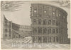 Art Print : Giovanni Ambrogio Brambilla - Section and Elevation of The Colosseum in Rome : Vintage Wall Art