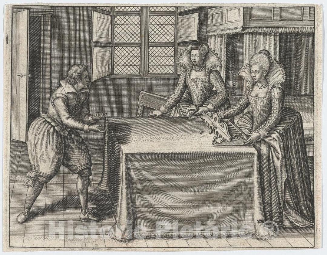 Art Print : Jan Van Haelbeeck - Enigmes Joyeuses Pour les Bons Esprits, Plate 6 : Vintage Wall Art