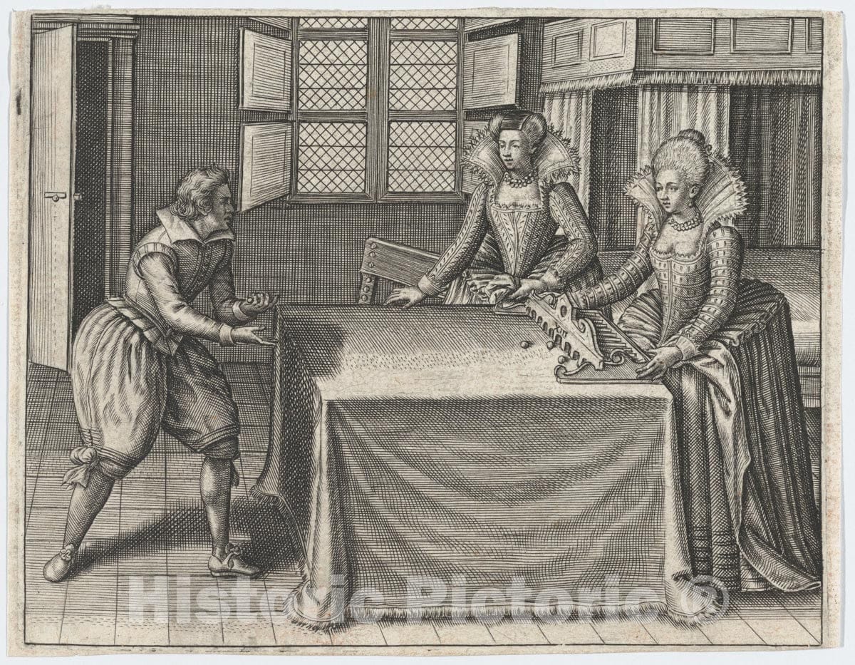 Art Print : Jan Van Haelbeeck - Enigmes Joyeuses Pour les Bons Esprits, Plate 6 : Vintage Wall Art