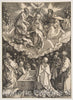 Art Print : Albrecht Dürer - The Assumption and Coronation of The Virgin, from The Life of The Virgin 3 : Vintage Wall Art