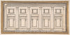 Art Print : Italian, 17th Century - Design for a Wall Elevation with Five Bays in The Doric Order : Vintage Wall Art