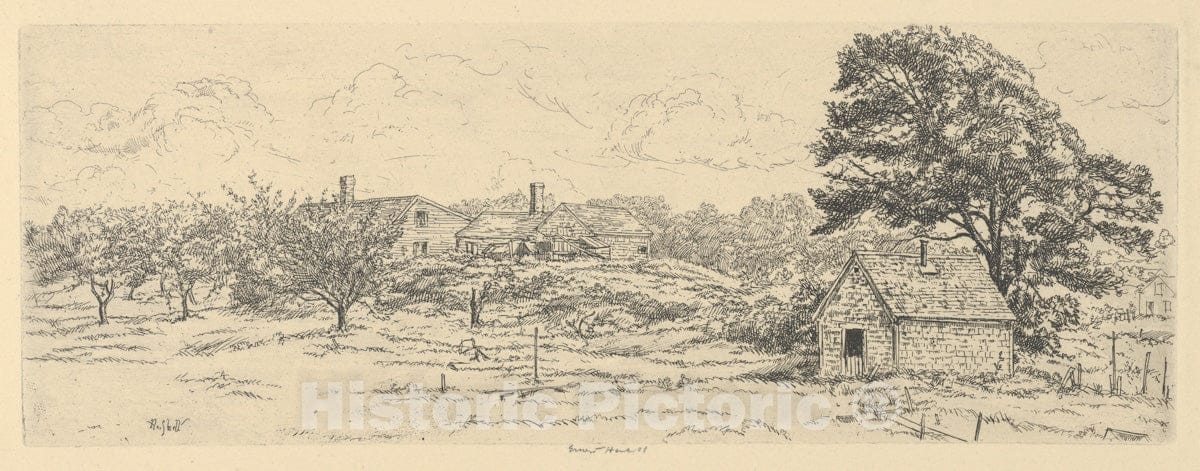 Art Print : Ernest Haskell - EEL-Catcher's House : Vintage Wall Art