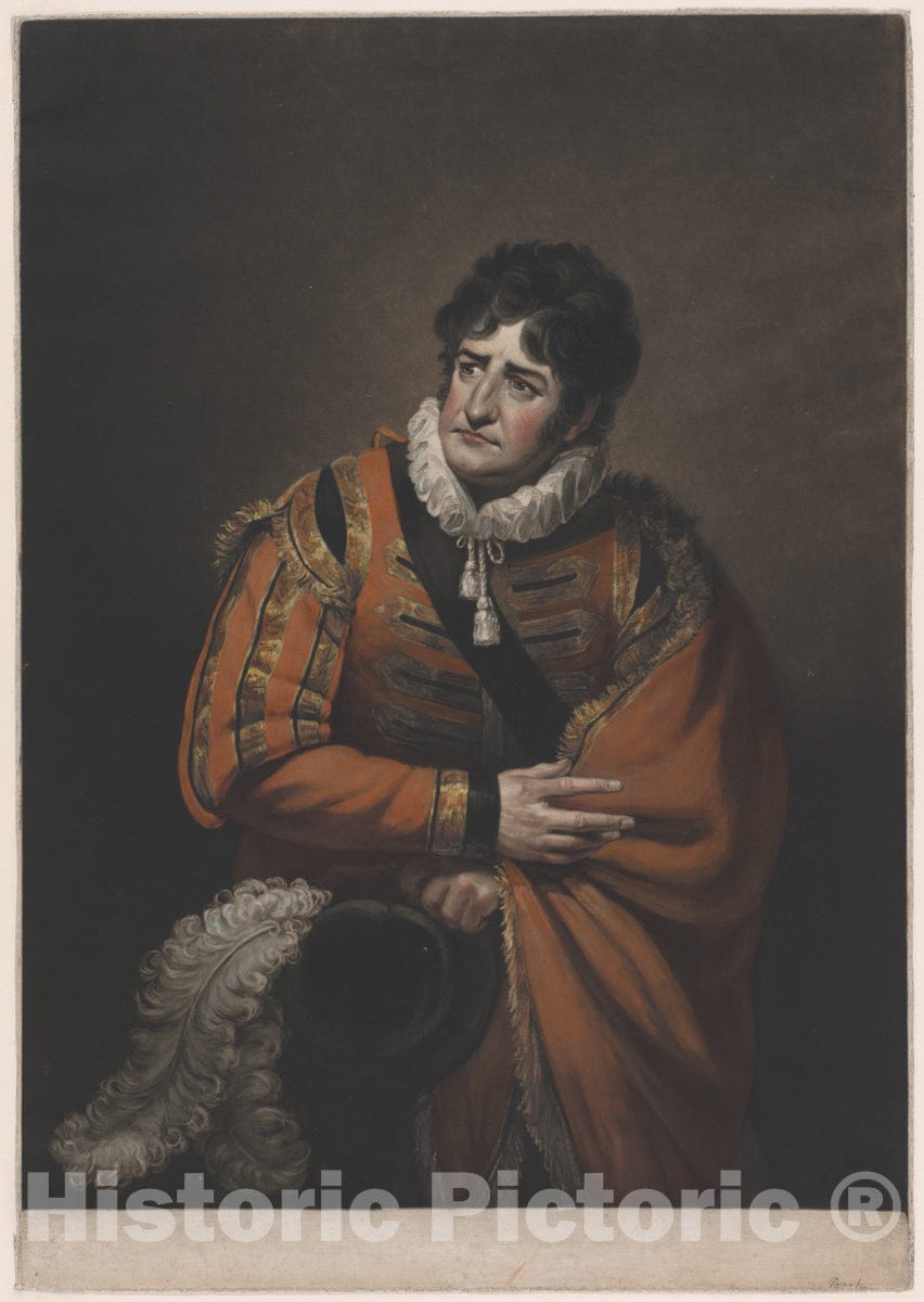 Art Print : James Ward - George Frederick Cooke in The Character of Iago (Shakespeare's Othello) : Vintage Wall Art