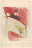 Art Print : Henri de Toulouse-Lautrec - The Box with The Gilded Mask 1 : Vintage Wall Art