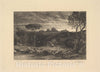 Art Print : Samuel Palmer - Opening The Fold, or Early Morning 1 : Vintage Wall Art