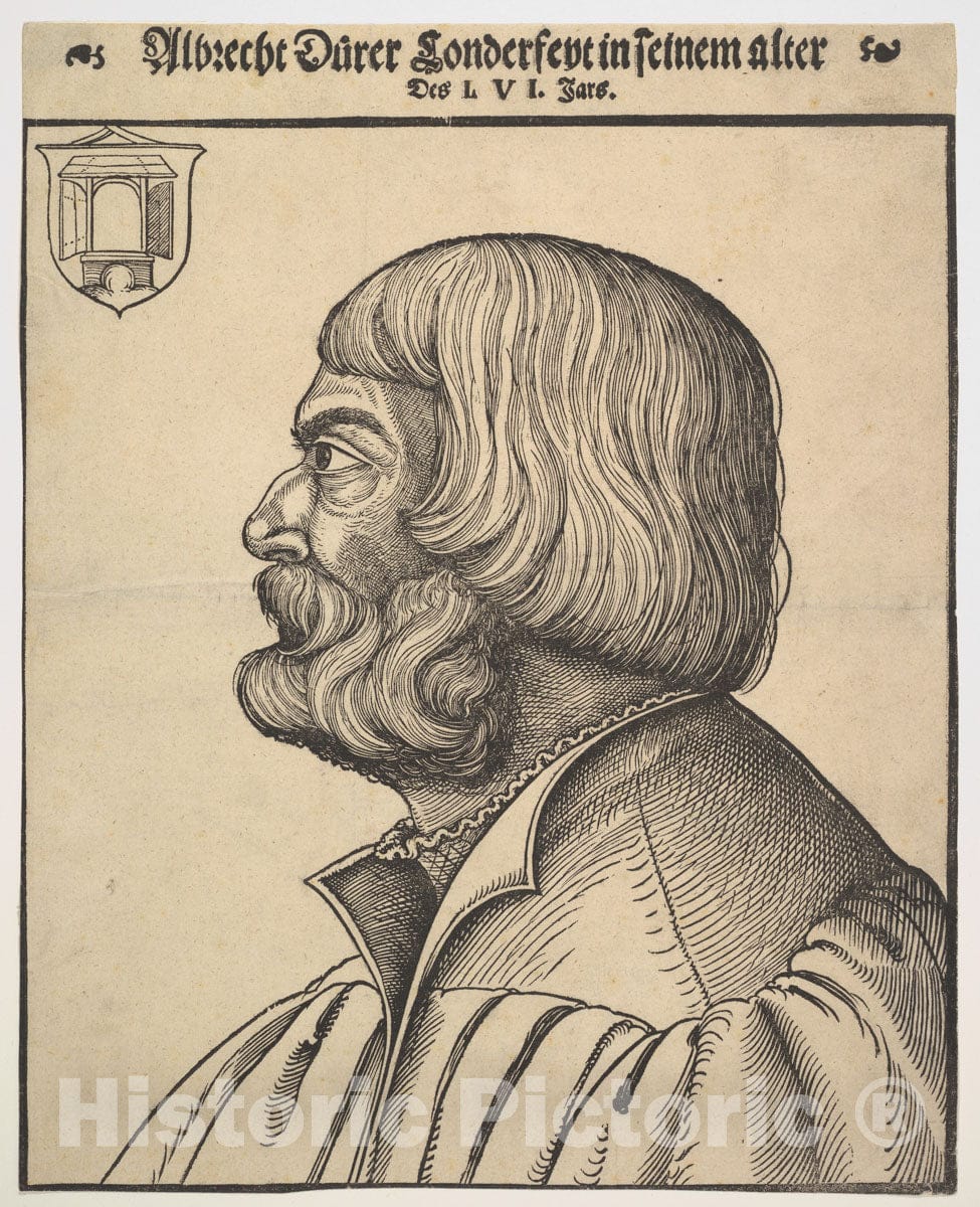 Art Print : Erhard Schön - Portrait of Albrecht Dürer : Vintage Wall Art