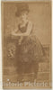 Photo Print : Actress Wearing Tall Feathered hat, from The Actresses Series (N668) : Vintage Wall Art