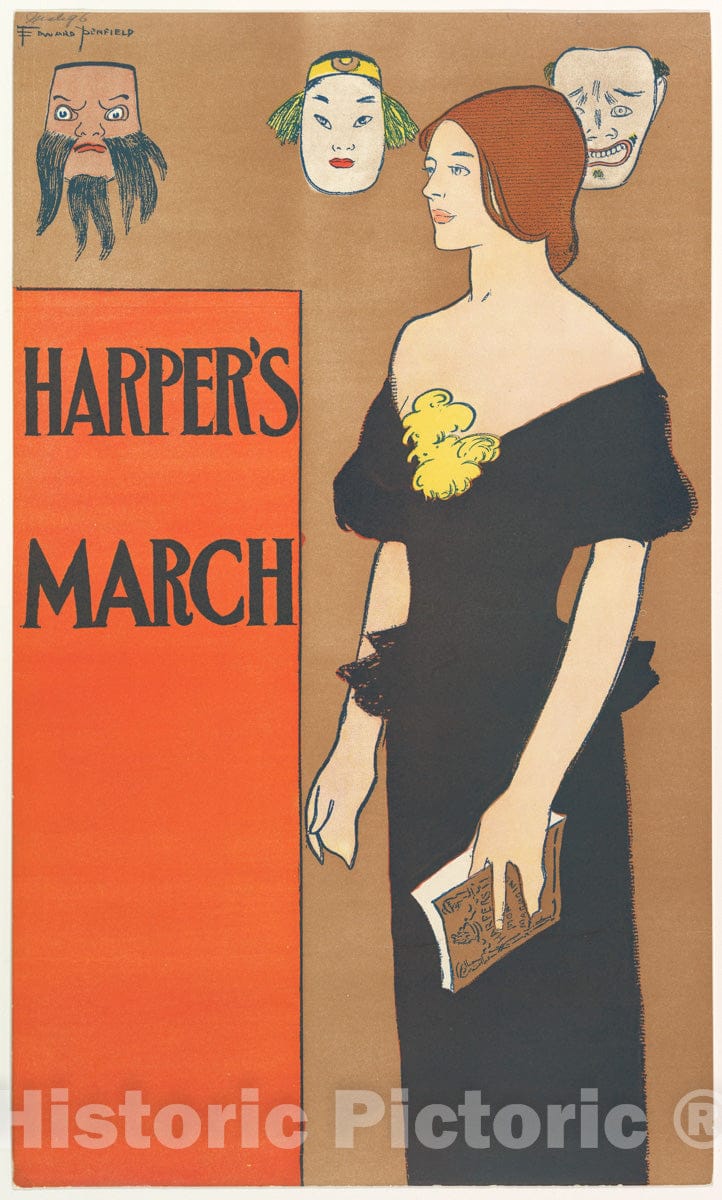 Art Print : Edward Penfield - Harper's: March 5 : Vintage Wall Art
