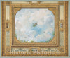 Art Print : Jules-Edmond-Charles Lachaise - Design for a Ceiling Decorated with Clouds and Birds : Vintage Wall Art