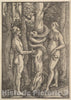 Art Print : Hans Baldung (Called Hans Baldung Grien) - Adam and Eve 1 : Vintage Wall Art
