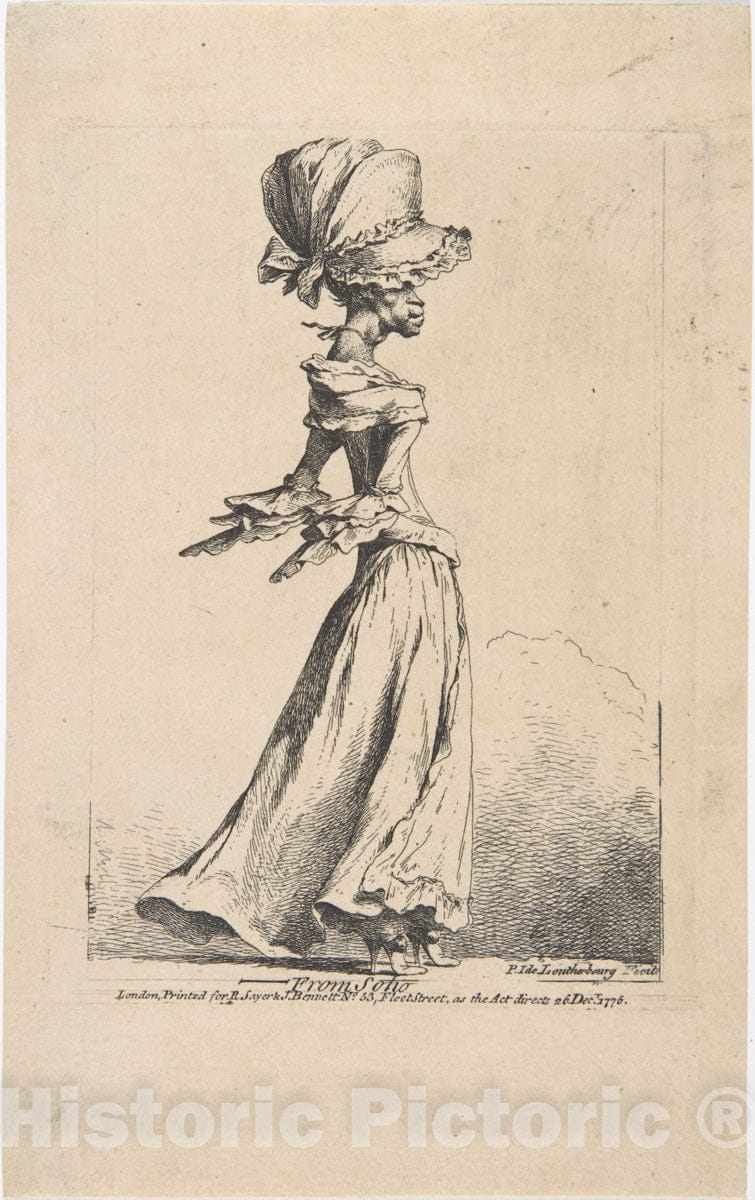 Art Print : Philippe Jacques de Loutherbourg - from Soho : Vintage Wall Art